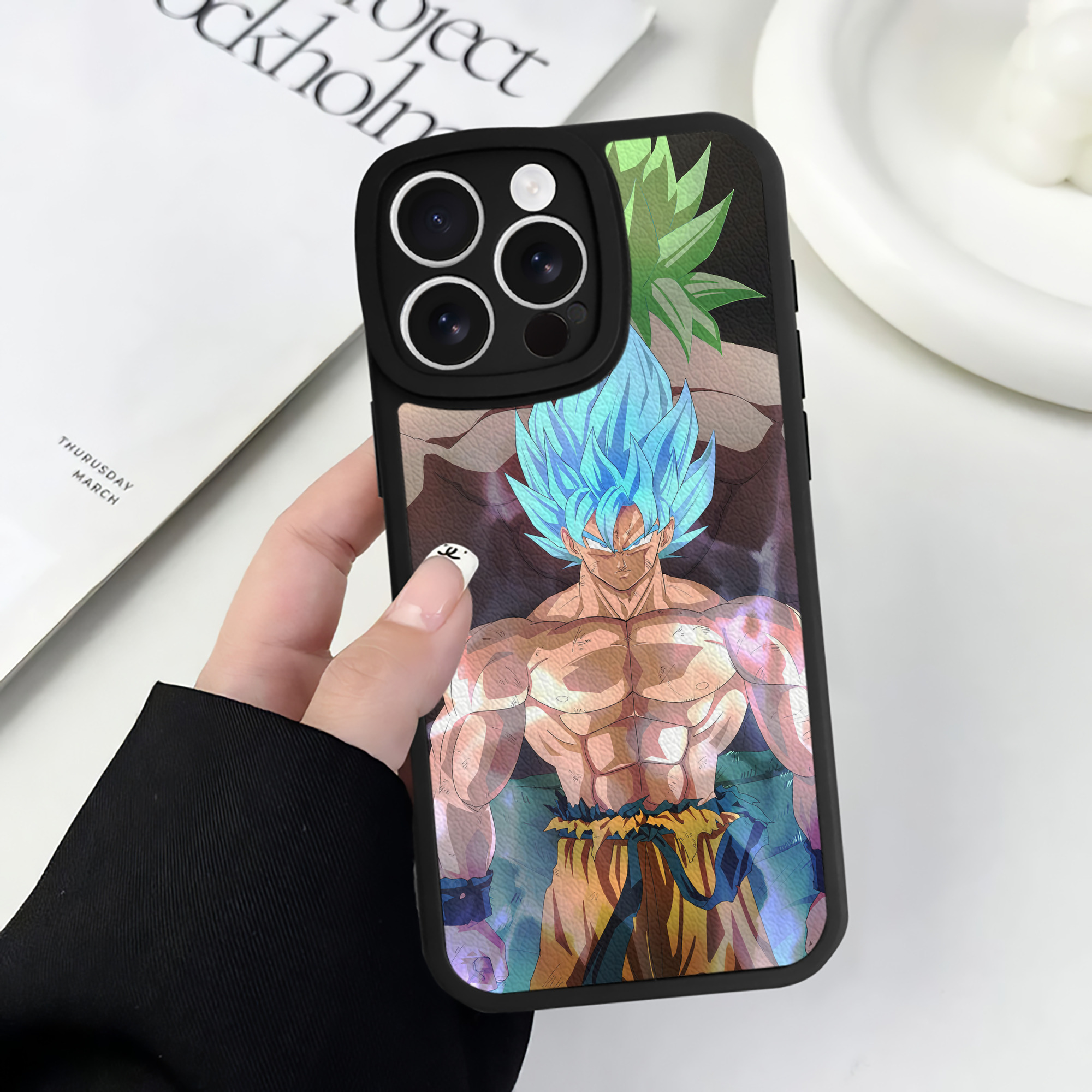 （画像用） ドラゴンボール DRAGON BALL 【iPhone 16シリーズ対応】シリコンスマホケース（レザー調） 材質：シリコン